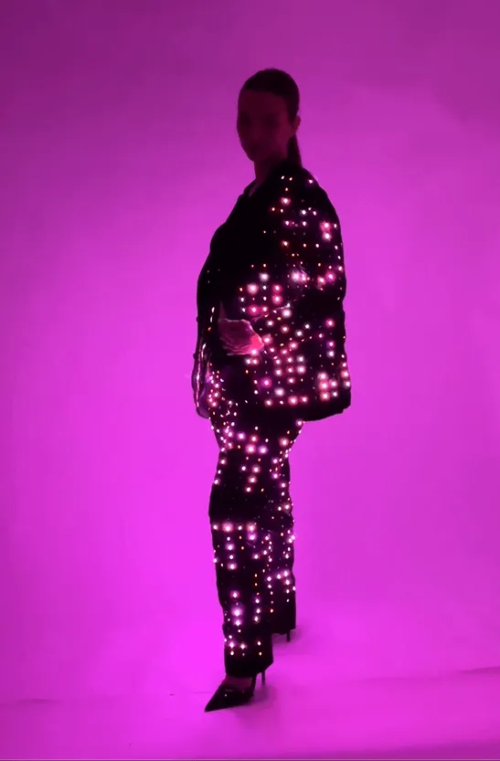 LED costume designed for ease of use