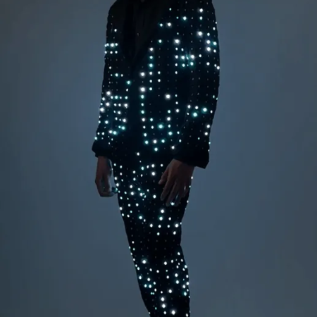 LED costume with seamless integration for performers